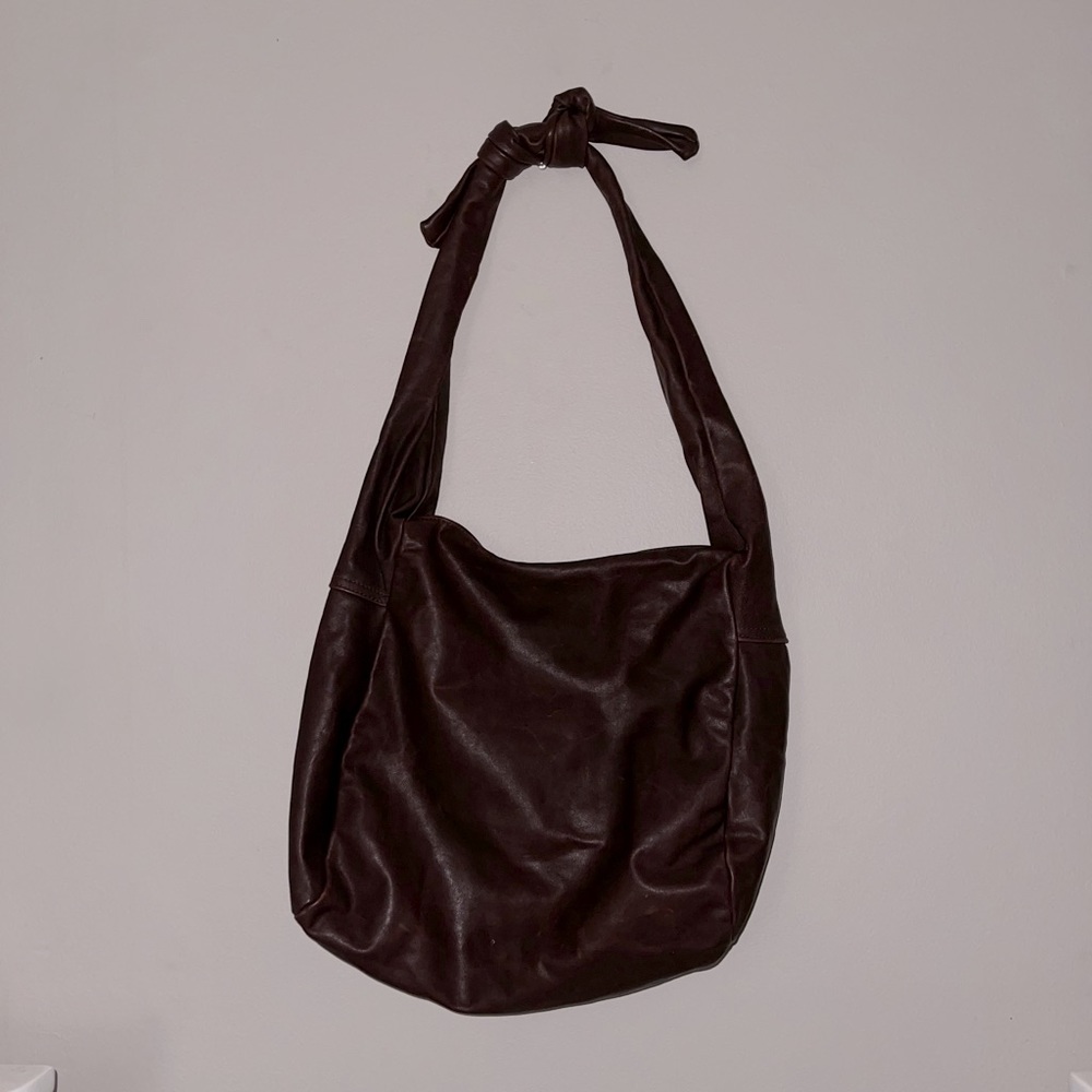 Vintage Vera Pelle Italian Brown Leather Bag
